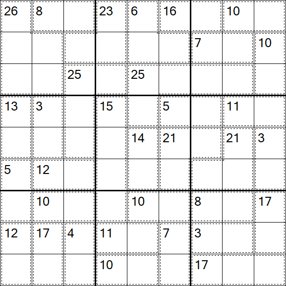 Killer Sudoku - Difficile