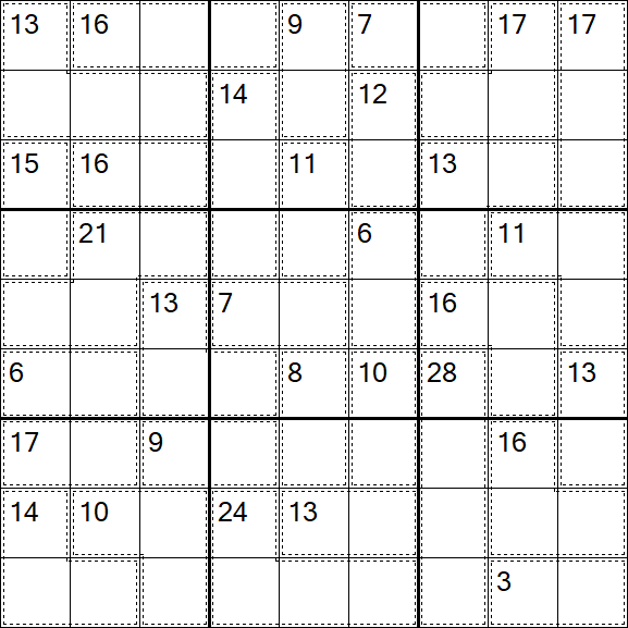 Killer Sudoku - Difficile
