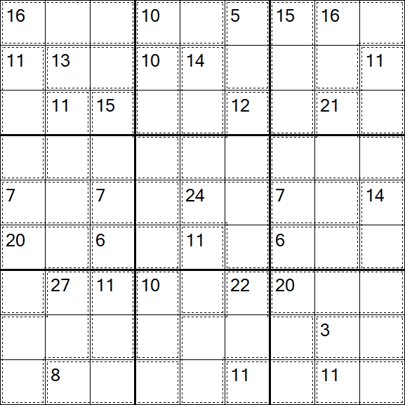 Killer Sudoku - Difficile