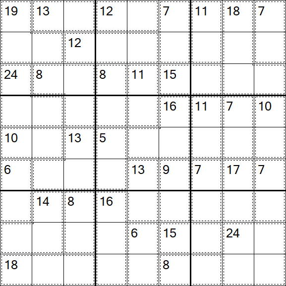 Killer Sudoku - Difficile