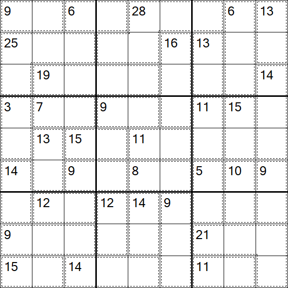 Killer Sudoku - Difficile