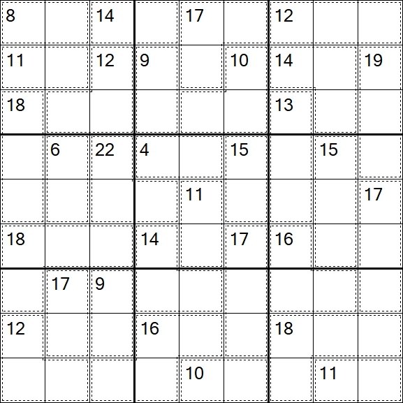 Killer Sudoku - Difficile