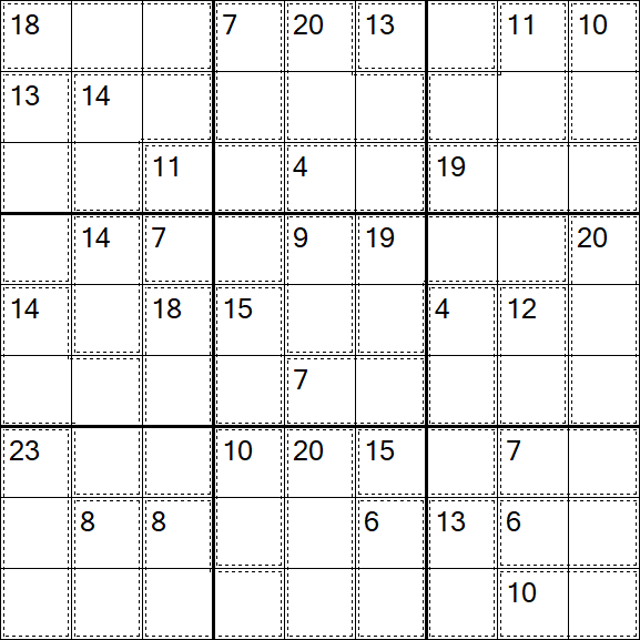 Killer Sudoku - Difficile