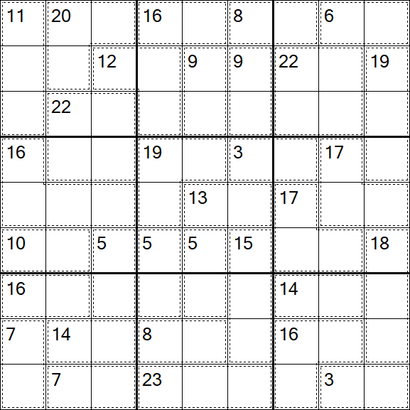 Killer Sudoku - Difficile