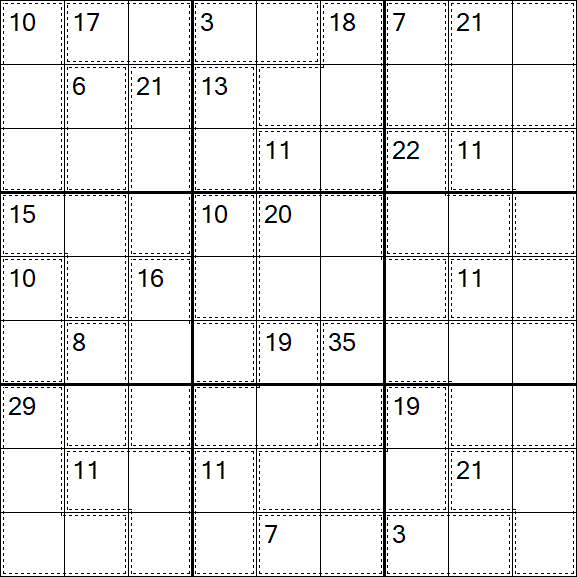 Killer Sudoku - Difficile