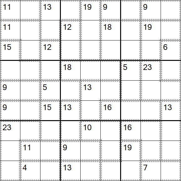 Killer Sudoku - Difficile
