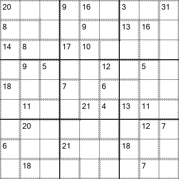 Killer Sudoku - Difficile