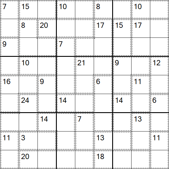 Killer Sudoku - Difficile