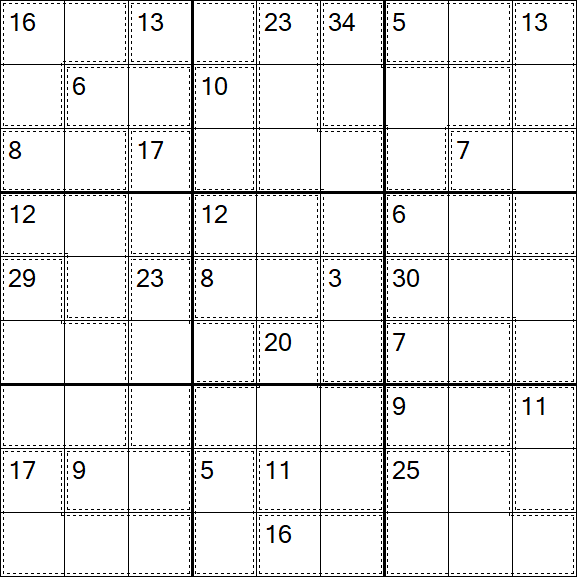 Killer Sudoku - Difficile