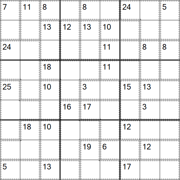 Killer Sudoku - Moyen