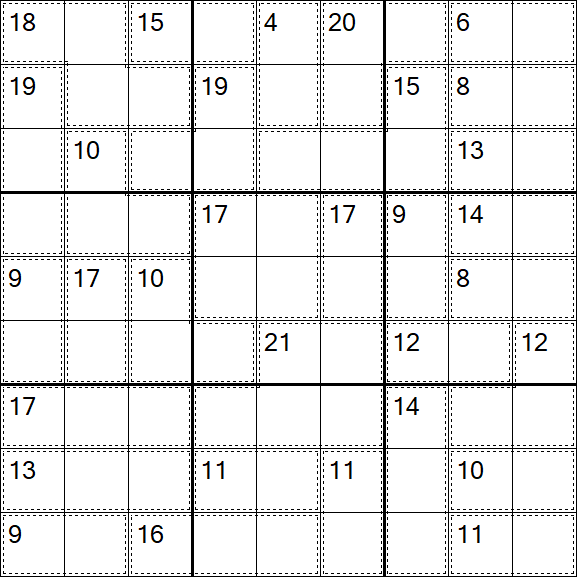 Killer Sudoku - Moyen