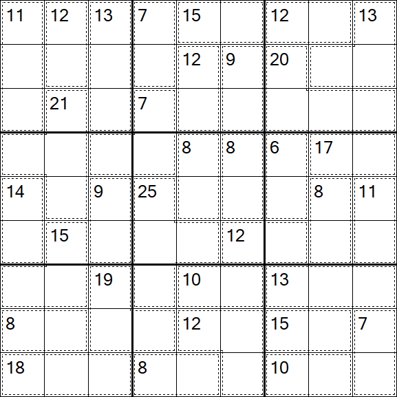 Killer Sudoku - Moyen