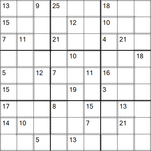 Killer Sudoku - Moyen