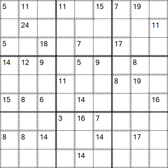 Killer Sudoku - Moyen