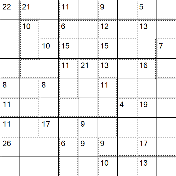 Killer Sudoku - Moyen