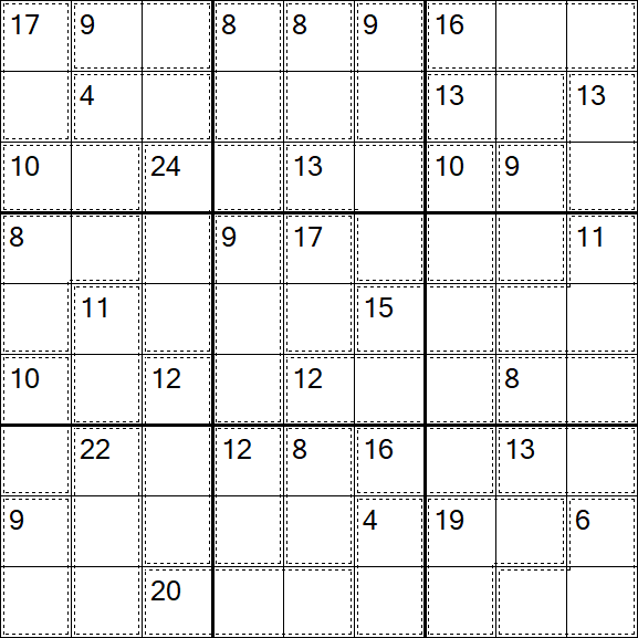 Killer Sudoku - Medium