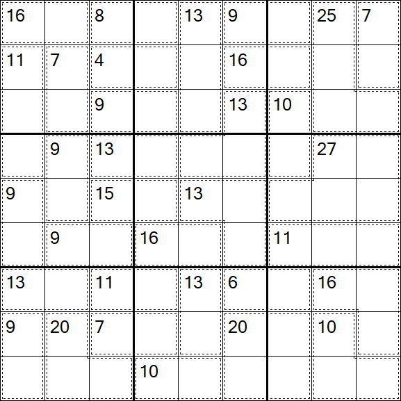 Killer Sudoku - Medium