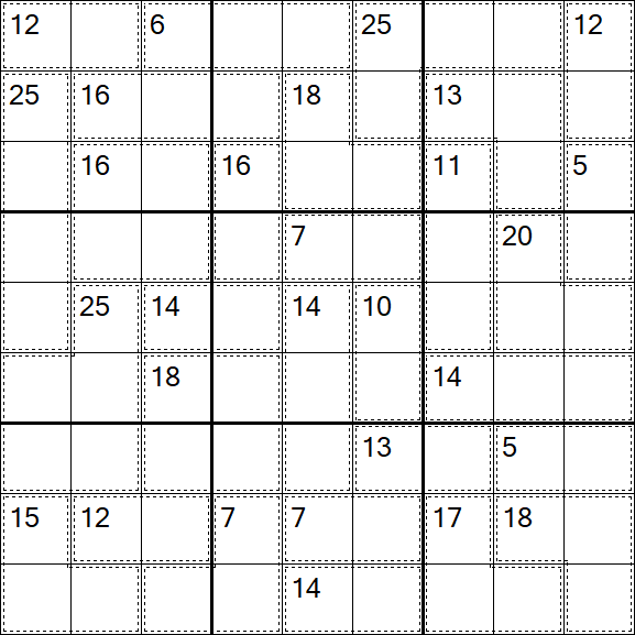 Killer Sudoku - Medium