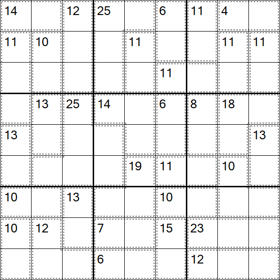 Killer Sudoku - Medium