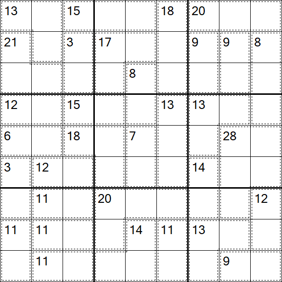Killer Sudoku - Medium
