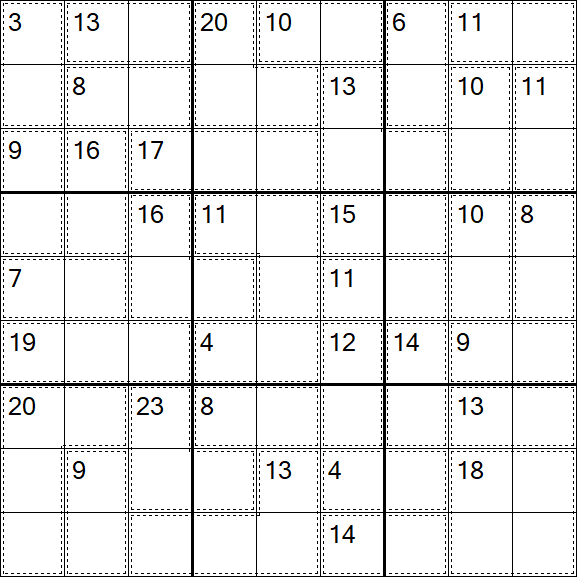 Killer Sudoku - Medio
