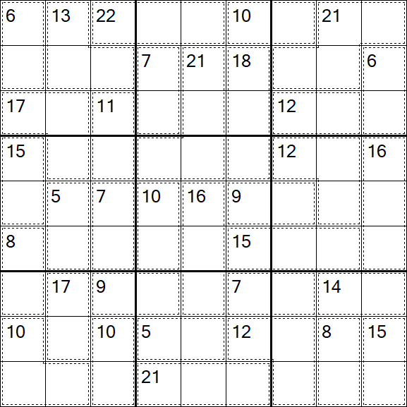 Killer Sudoku - Medio