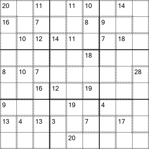 Killer Sudoku - Medium