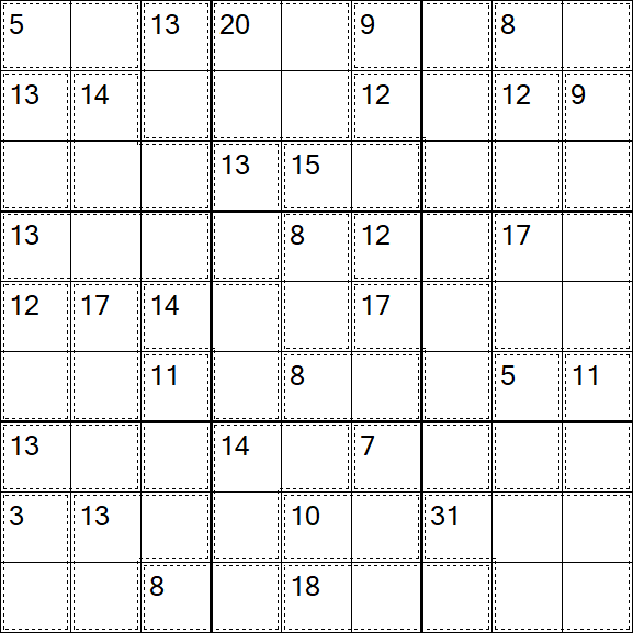 Killer Sudoku - Medium