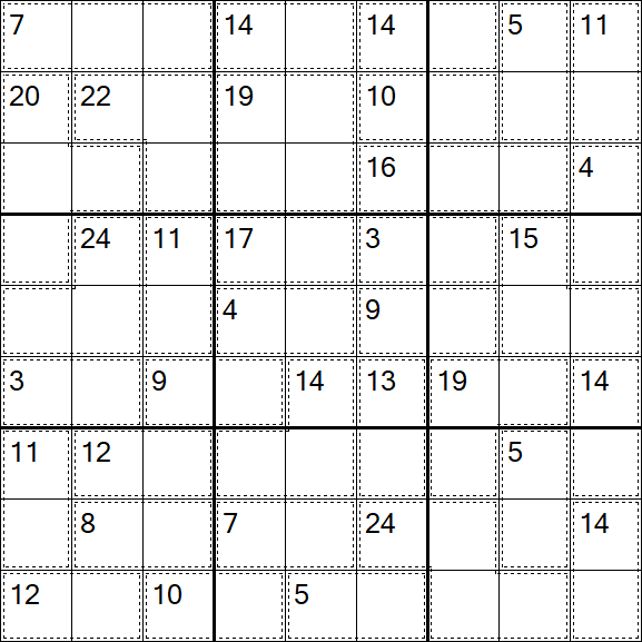Killer Sudoku - Medio