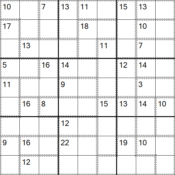 Killer Sudoku - Medio