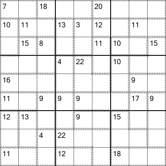 Killer Sudoku - Medio