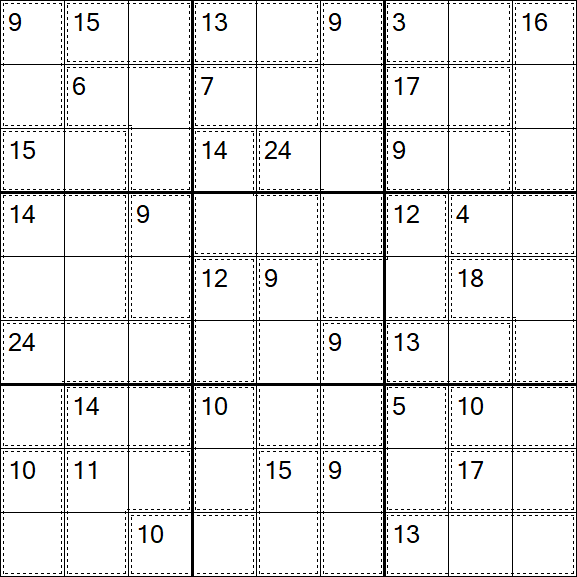 Killer Sudoku - Medio