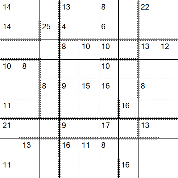Killer Sudoku - Medium