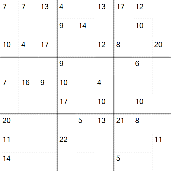 Killer Sudoku - Medium