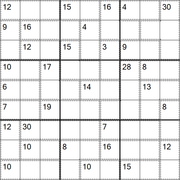 Killer Sudoku - Medium