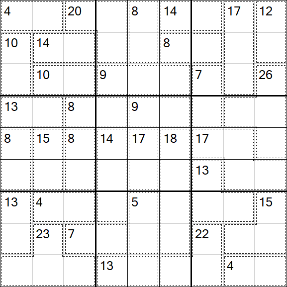 Killer Sudoku - Medio