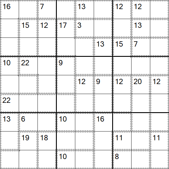 Killer Sudoku - Moyen