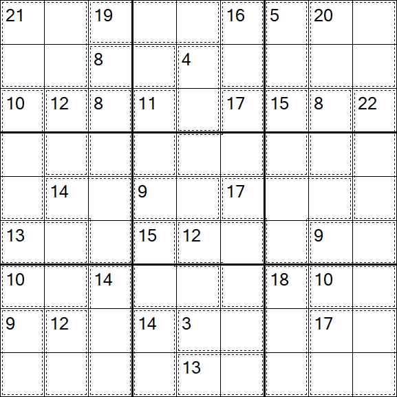 Killer Sudoku - Moyen