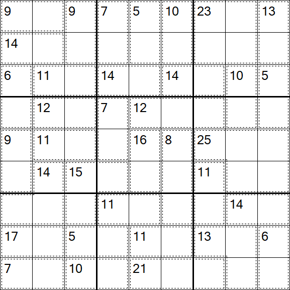 Killer Sudoku - Moyen