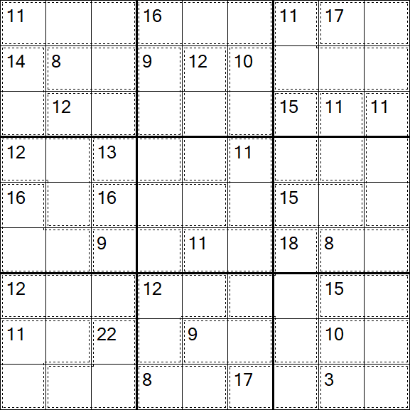 Killer Sudoku - Moyen