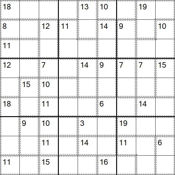 Killer Sudoku - Medio