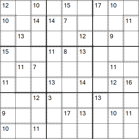 Killer Sudoku - Moyen