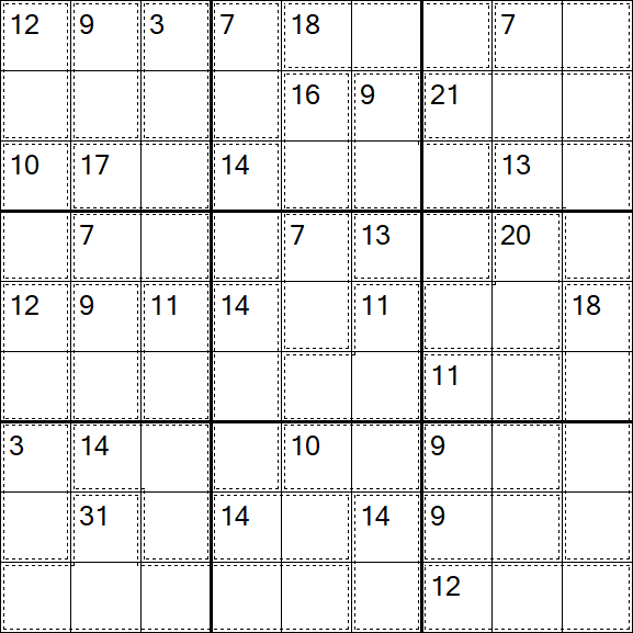 Killer Sudoku - Moyen