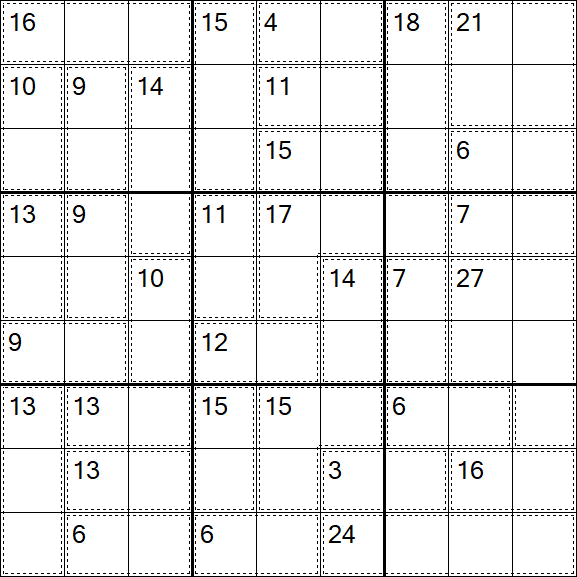 Killer Sudoku - Medio