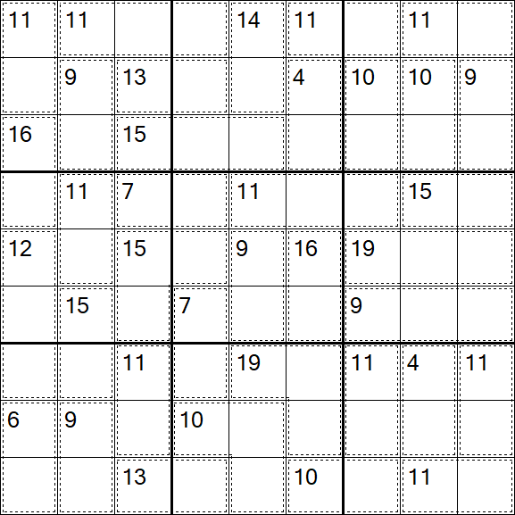 Killer Sudoku - Medio