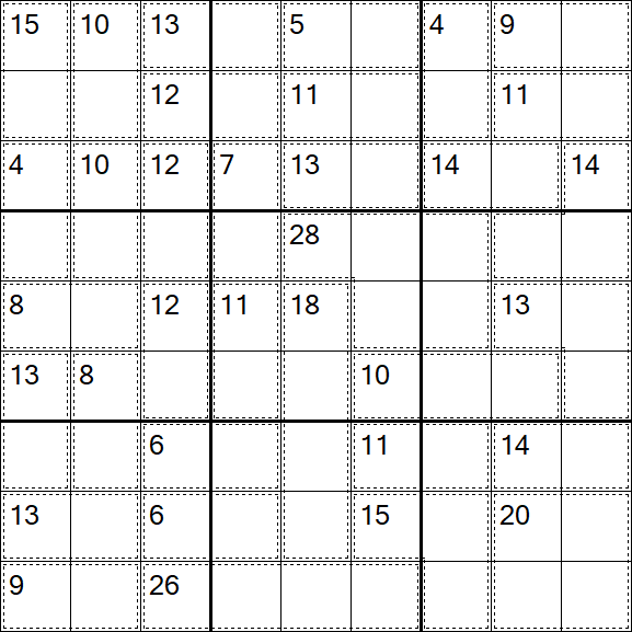 Killer Sudoku - Medio