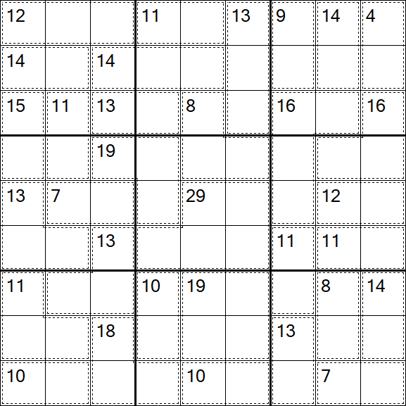 Killer Sudoku - Médio
