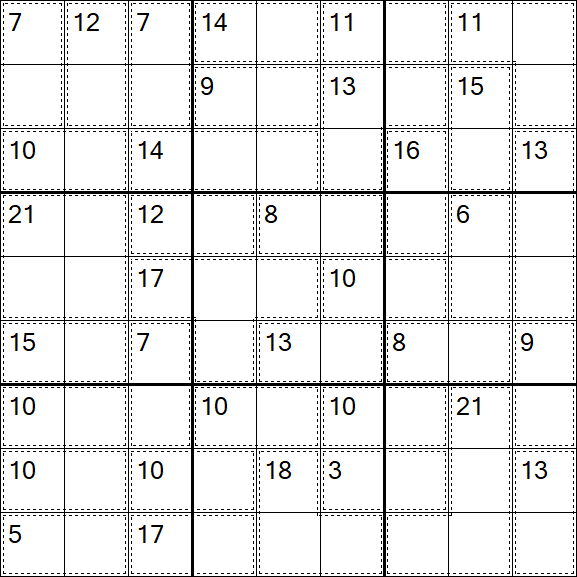 Killer Sudoku - Médio