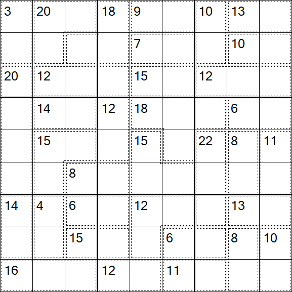 Killer Sudoku - Médio