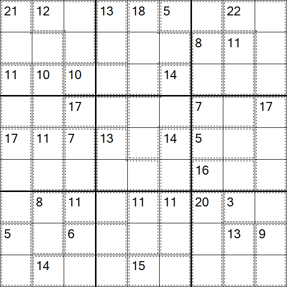 Killer Sudoku - Médio